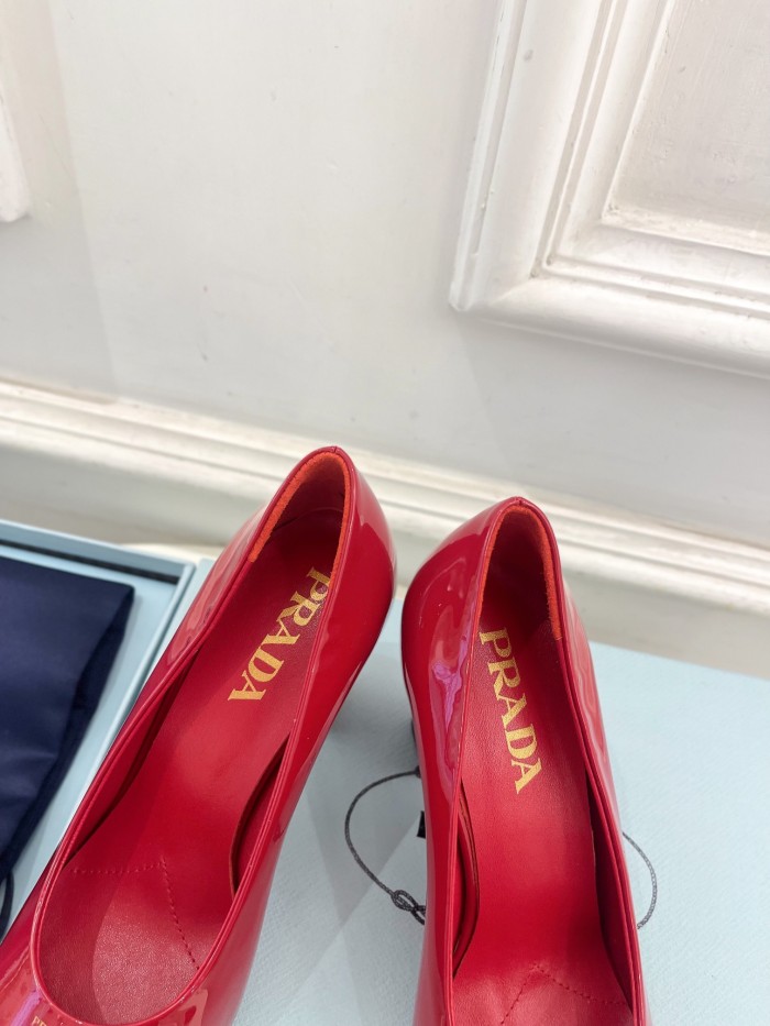 Prada Womens Shoes Sandals Casual Luxury Brand Pumps 8cm Heel with Original Box Whatsapp【+1-3239614486】
