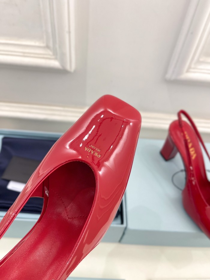 Prada Womens Shoes Sandals Casual Luxury Brand Pumps 8cm Heel with Original Box Whatsapp【+1-3239614486】
