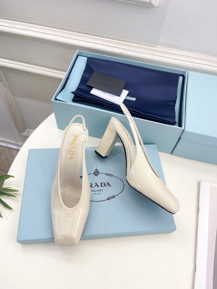 Prada Womens Shoes Sandals Casual Luxury Brand Pumps 8cm Heel with Original Box Whatsapp【+1-3239614486】
