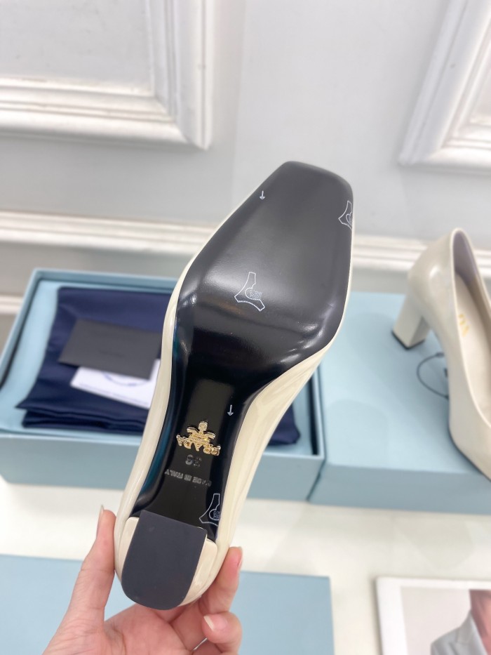 Prada Womens Shoes Sandals Casual Luxury Brand Pumps 8cm Heel with Original Box Whatsapp【+1-3239614486】