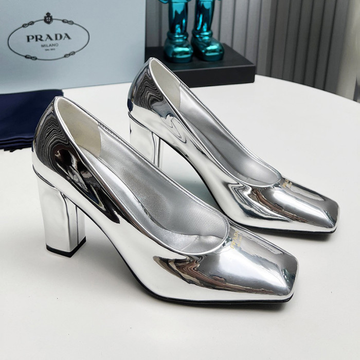 Prada Womens Shoes Sandals Casual Luxury Brand Pumps 8cm Heel with Original Box Whatsapp【+1-3239614486】