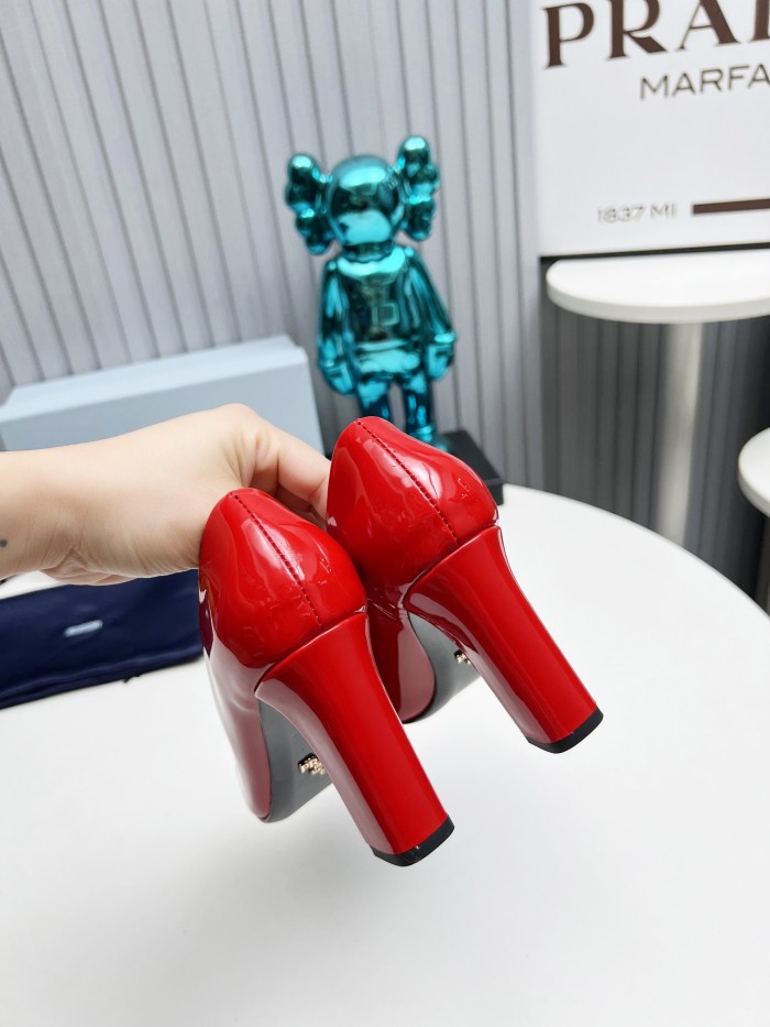 Prada Womens Shoes Sandals Casual Luxury Brand Pumps 8cm Heel with Original Box Whatsapp【+1-3239614486】