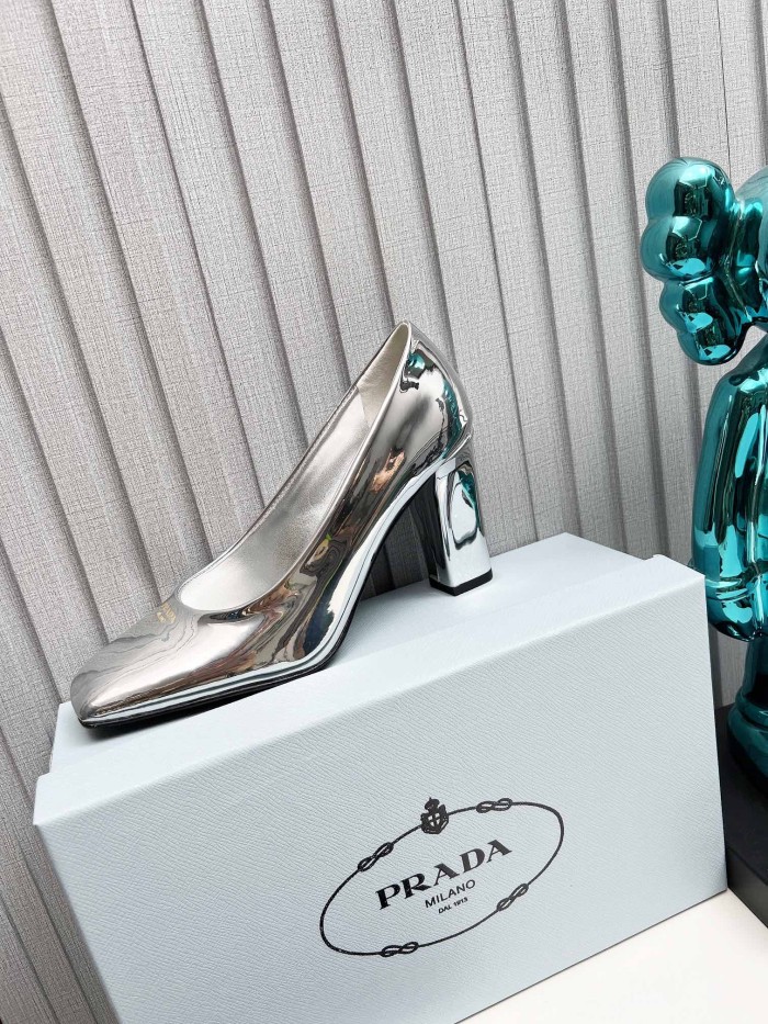 Prada Womens Shoes Sandals Casual Luxury Brand Pumps 8cm Heel with Original Box Whatsapp【+1-3239614486】