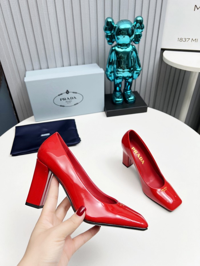 Prada Womens Shoes Sandals Casual Luxury Brand Pumps 8cm Heel with Original Box Whatsapp【+1-3239614486】