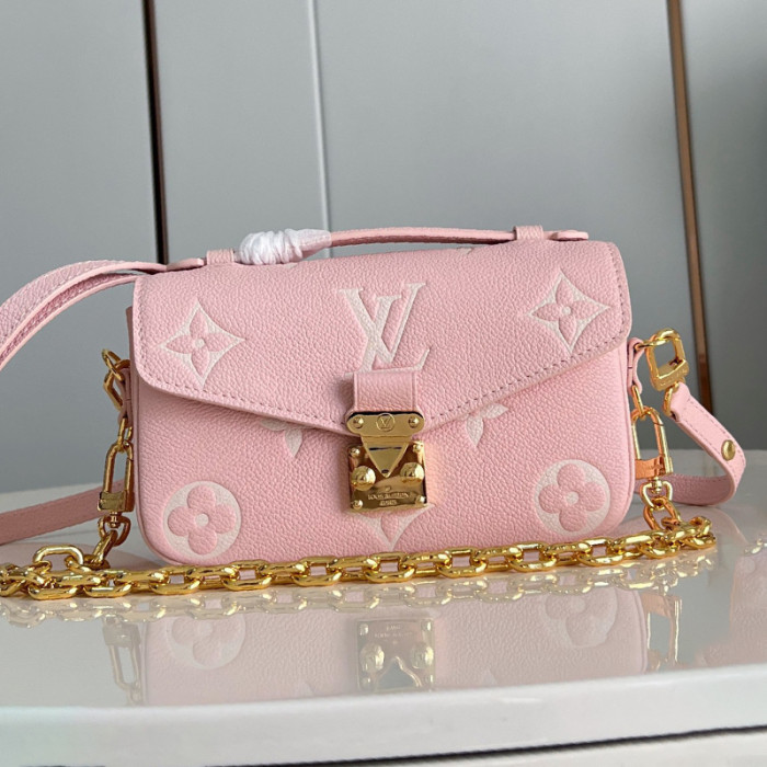 Louis Vuitton Womens Bags Crossbody Bag Luxury Brand Louis Vuitton Pochette Métis East West Monogram Empreinte Leather M14208 with Original Box Whatsapp【+1-3239614486】