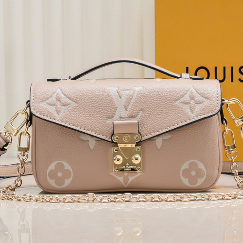Louis Vuitton Womens Bags Crossbody Bag Luxury Brand Louis Vuitton Pochette Métis East West Monogram Empreinte Leather M14208 with Original Box Whatsapp【+1-3239614486】