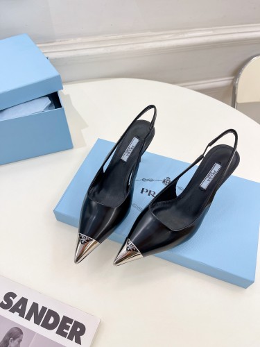 Prada Womens Shoes Sandals Casual Luxury Brand Pumps 7cm Heel with Original Box Whatsapp【+1-3239614486】