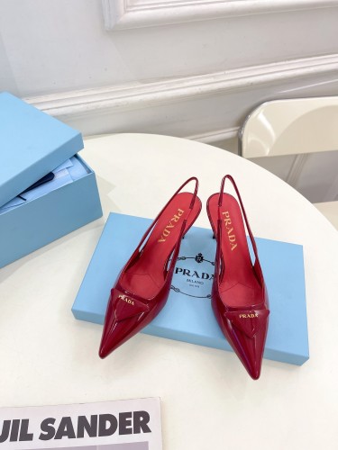 Prada Womens Shoes Sandals Casual Luxury Brand Pumps 7cm Heel with Original Box Whatsapp【+1-3239614486】
