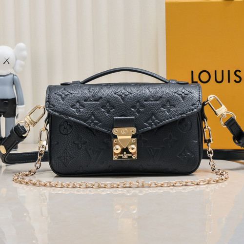 Louis Vuitton Womens Bags Crossbody Bag Luxury Brand Louis Vuitton Pochette Métis East West Monogram Empreinte Leather M22834 with Original Box Whatsapp【+1-3239614486】