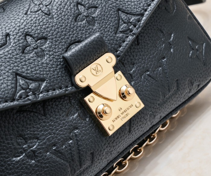 Louis Vuitton Womens Bags Crossbody Bag Luxury Brand Louis Vuitton Pochette Métis East West Monogram Empreinte Leather M22834 with Original Box Whatsapp【+1-3239614486】