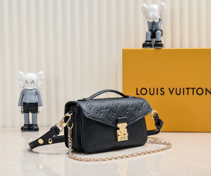 Louis Vuitton Womens Bags Crossbody Bag Luxury Brand Louis Vuitton Pochette Métis East West Monogram Empreinte Leather M22834 with Original Box Whatsapp【+1-3239614486】