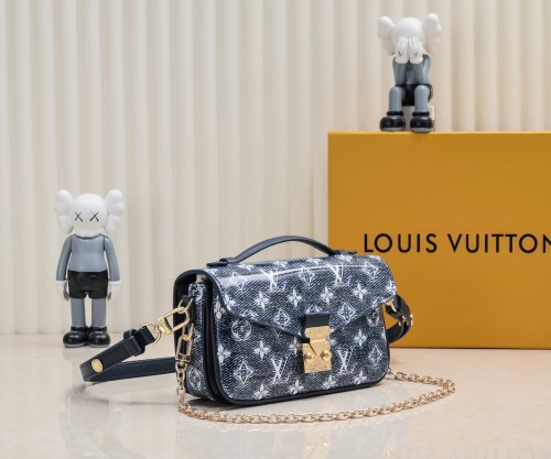 Louis Vuitton Womens Bags Crossbody Bag Luxury Brand Louis Vuitton Pochette Métis East West Monogram Empreinte Leather M22834 with Original Box Whatsapp【+1-3239614486】