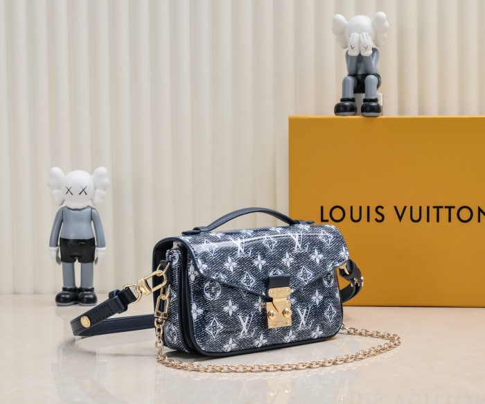 Louis Vuitton Womens Bags Crossbody Bag Luxury Brand Louis Vuitton Pochette Métis East West Monogram Empreinte Leather M22834 with Original Box Whatsapp【+1-3239614486】
