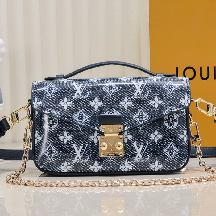 Louis Vuitton Womens Bags Crossbody Bag Luxury Brand Louis Vuitton Pochette Métis East West Monogram Empreinte Leather M22834 with Original Box Whatsapp【+1-3239614486】
