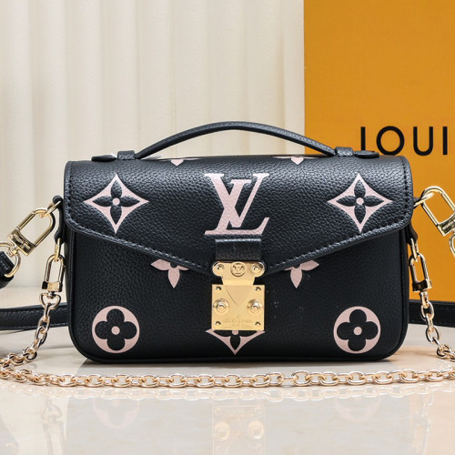 Louis Vuitton Womens Bags Crossbody Bag Luxury Brand Louis Vuitton Pochette Métis East West Monogram Empreinte Leather M22834 with Original Box Whatsapp【+1-3239614486】