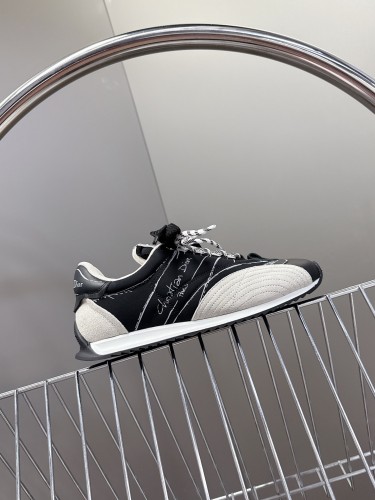 Dior Womens Shoes Sneakers Casual Luxury Brand D-Sketch Sneaker Black Nylon and Calfskin with Original Box KCK427MPA_S900 whatsapp【+1-3239614486】
