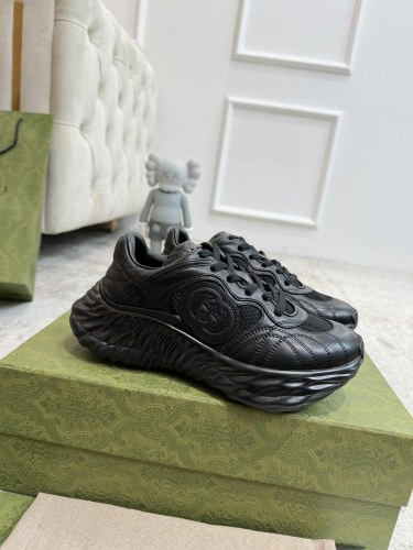 Gucci Womens Shoes Sneakers Luxury Brand WOMEN'S GUCCI RIPPLE TRAINER with Original Box Whatsapp【+1-3239614486】