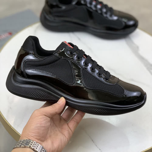 Prada Womens Shoes Sneakers Casual Luxury Brand Prada America's Cup Soft Rubber And Bike Fabric Sneakers with Original Box Whatsapp【+1-3239614486】