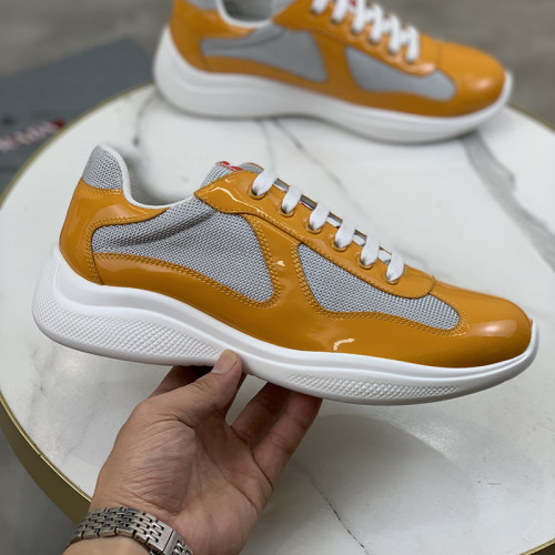 Prada Womens Shoes Sneakers Casual Luxury Brand Prada America's Cup Soft Rubber And Bike Fabric Sneakers with Original Box Whatsapp【+1-3239614486】