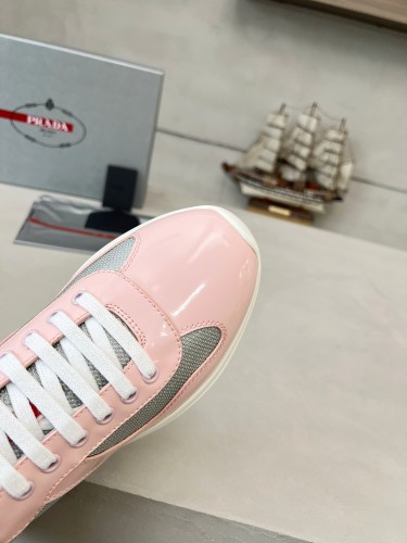 Prada Womens Shoes Sneakers Casual Luxury Brand Prada America's Cup Soft Rubber And Bike Fabric Sneakers with Original Box Whatsapp【+1-3239614486】