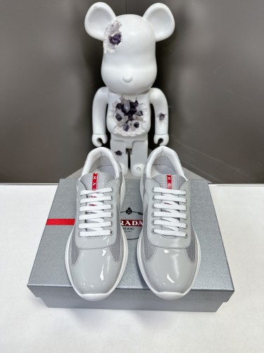 Prada Womens Shoes Sneakers Casual Luxury Brand Prada America's Cup Soft Rubber And Bike Fabric Sneakers with Original Box Whatsapp【+1-3239614486】