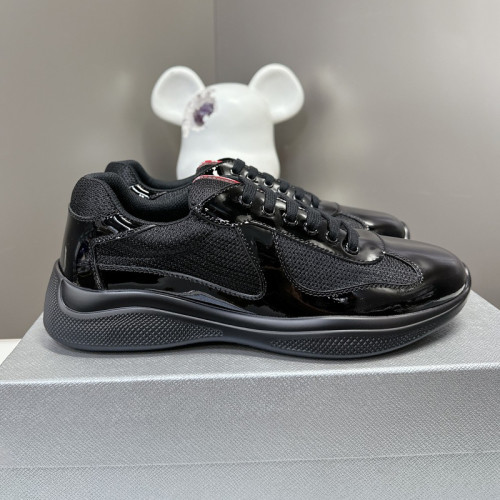 Prada Womens Shoes Sneakers Casual Luxury Brand Prada America's Cup Soft Rubber And Bike Fabric Sneakers with Original Box Whatsapp【+1-3239614486】