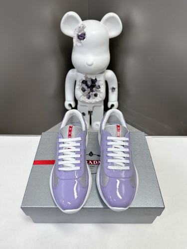 Prada Womens Shoes Sneakers Casual Luxury Brand Prada America's Cup Soft Rubber And Bike Fabric Sneakers with Original Box Whatsapp【+1-3239614486】