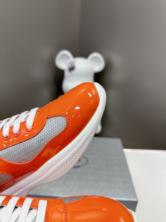 Prada Womens Shoes Sneakers Casual Luxury Brand Prada America's Cup Soft Rubber And Bike Fabric Sneakers with Original Box Whatsapp【+1-3239614486】