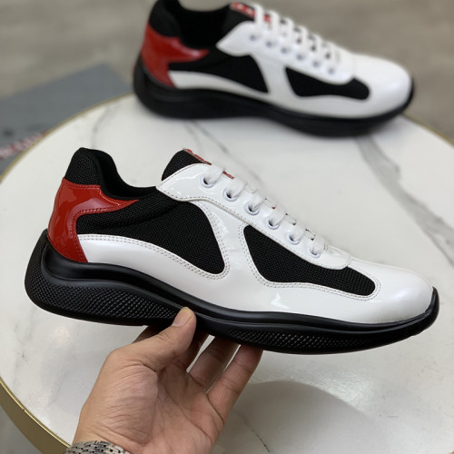 Prada Womens Shoes Sneakers Casual Luxury Brand Prada America's Cup Soft Rubber And Bike Fabric Sneakers with Original Box Whatsapp【+1-3239614486】