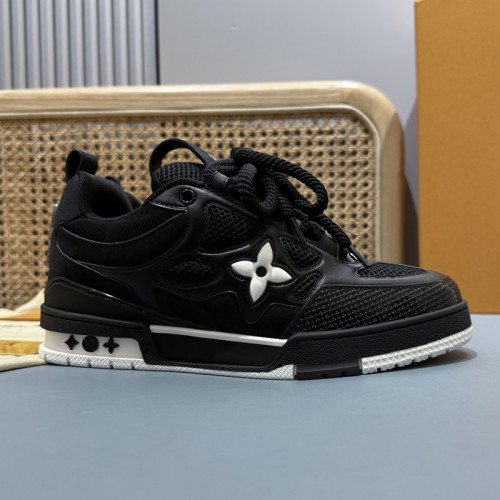 Louis Vuitton Mens Shoes Fashion Sneakers Design Luxury Brand LV TRAINER Skate SNEAKER Mix of materials with Original Box 1AD8QA Whatsapp 【+1-3239614486】
