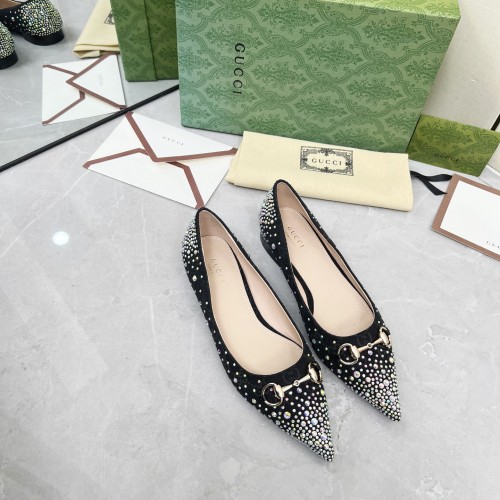 Gucci Womens Shoes Pumps Flat Heels 1.5cm Luxury Brand Fashion Shoes for Women with Original Box whatsapp【+1-3239614486】