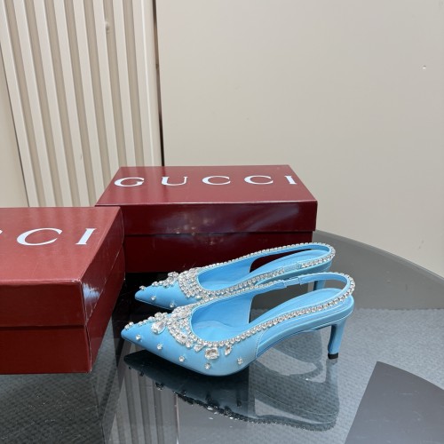 Gucci Womens Shoes Pumps Flat Heels 6cm 10cm Luxury Brand WOMEN'S PUMP WITH CRYSTALS 812187 FAD2V 4942 with Original Box whatsapp【+1-3239614486】