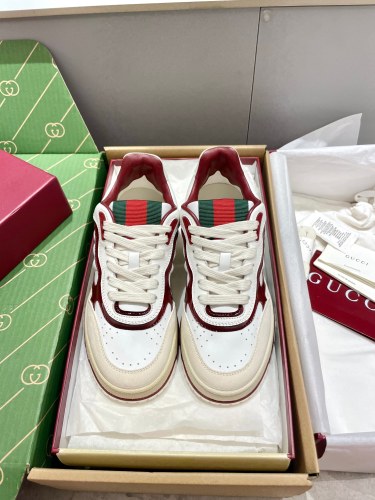 Gucci Womens Mens Unisex Shoes Sneakers Luxury Brand Fashion WOMEN'S GUCCI RE-WEB TRAINER with Original Box Whatsapp【+1-3239614486】