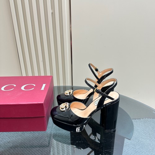 Gucci Womens Shoes Pumps Flat Heels 12cm Luxury Brand WOMEN'S PLATFORM SANDAL 794383 CLG00 6207 with Original Box whatsapp【+1-3239614486】