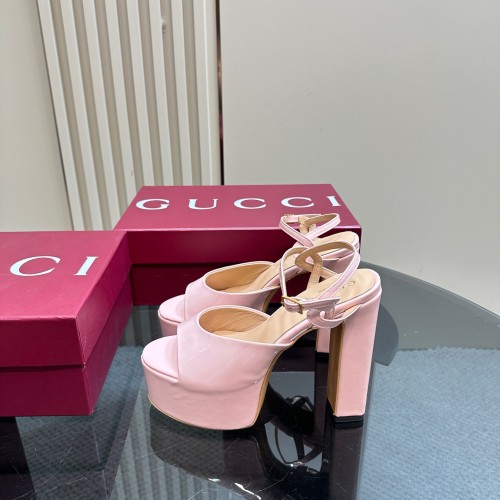 Gucci Womens Shoes Pumps Flat Heels 12cm Luxury Brand WOMEN'S PLATFORM SANDAL 794383 CLG00 6207 with Original Box whatsapp【+1-3239614486】