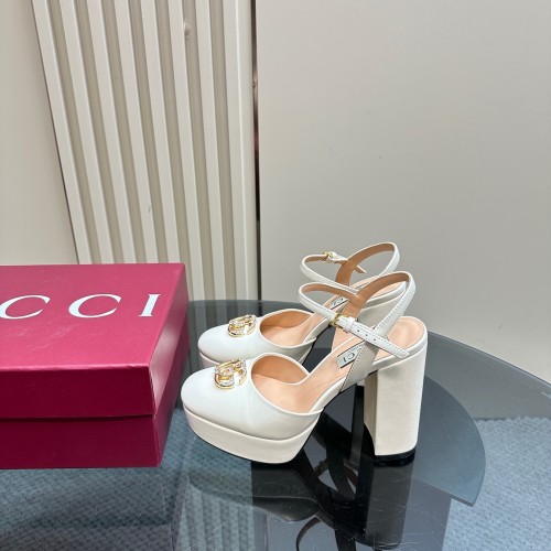 Gucci Womens Shoes Pumps Flat Heels 12cm Luxury Brand WOMEN'S PLATFORM SANDAL 794383 CLG00 6207 with Original Box whatsapp【+1-3239614486】