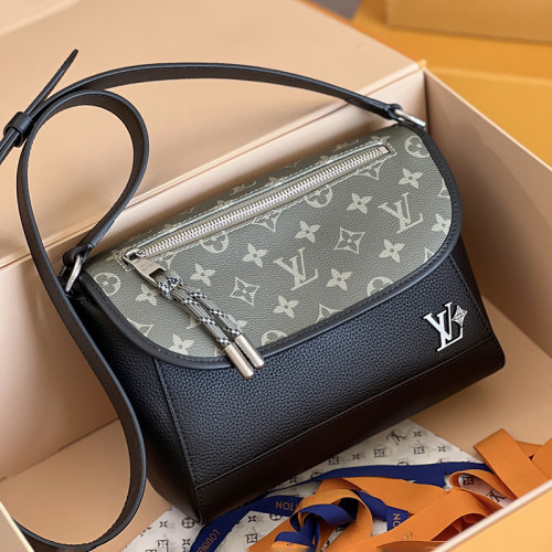 Louis Vuitton Womens Mens Bags Luxury Brand Crossbody Bags Pulse Messenger M12625 with Original Box Whatsapp【+1-3239614486】
