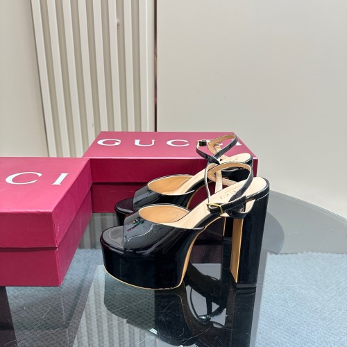 Gucci Womens Shoes Pumps Flat Heels 12cm Luxury Brand WOMEN'S PLATFORM SANDAL 794383 CLG00 6207 with Original Box whatsapp【+1-3239614486】