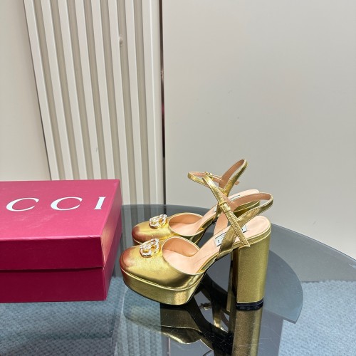 Gucci Womens Shoes Pumps Flat Heels 12cm Luxury Brand WOMEN'S PLATFORM SANDAL 794383 CLG00 6207 with Original Box whatsapp【+1-3239614486】