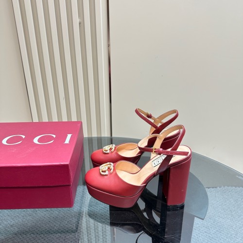 Gucci Womens Shoes Pumps Flat Heels 12cm Luxury Brand WOMEN'S PLATFORM SANDAL 794383 CLG00 6207 with Original Box whatsapp【+1-3239614486】