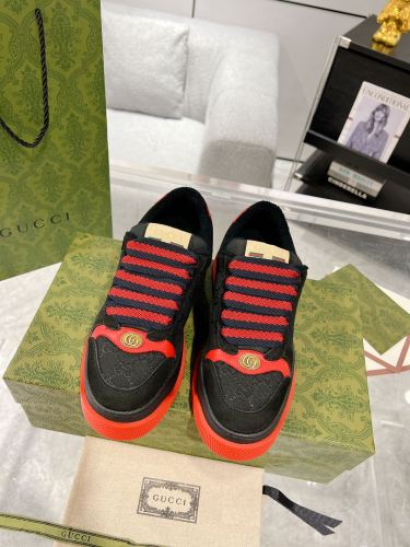 Gucci Womens Mens Unisex Shoes Sneakers Luxury Brand Fashion WOMEN'S SCREENER TRAINER WITH WEB 777106 AAC72 9554 with Original Box Whatsapp【+1-3239614486】