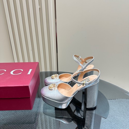 Gucci Womens Shoes Pumps Flat Heels 12cm Luxury Brand WOMEN'S PLATFORM SANDAL 794383 CLG00 6207 with Original Box whatsapp【+1-3239614486】