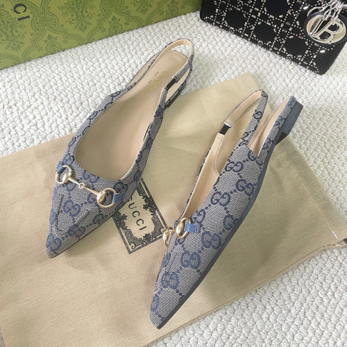 Gucci Womens Shoes Loafers Luxury Brand Gucci Horsebit GG-canvas Ballerina Shoes with Original Box Whatsapp【+1-3239614486】