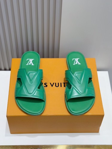 Louis Vuitton Mens Shoes Sandals Slippers Luxury Brand LV Oasis Mule 1ACHJB with Original Box Whatsapp 【+1-3239614486】