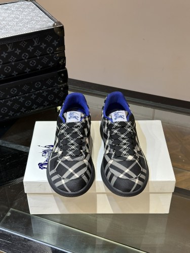 Burberry Men Shoes Fashion Sneakers Luxury Brand Vintage Cotton Sneaker with Original Box Whatsapp【+1-3239614486】