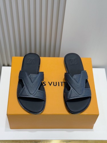 Louis Vuitton Mens Shoes Sandals Slippers Luxury Brand LV Oasis Mule 1ACHJB with Original Box Whatsapp 【+1-3239614486】