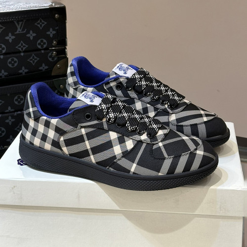 Burberry Men Shoes Fashion Sneakers Luxury Brand Vintage Cotton Sneaker with Original Box Whatsapp【+1-3239614486】