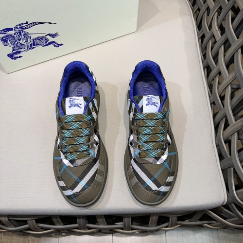 Burberry Men Shoes Fashion Sneakers Luxury Brand Vintage Cotton Sneaker with Original Box Whatsapp【+1-3239614486】
