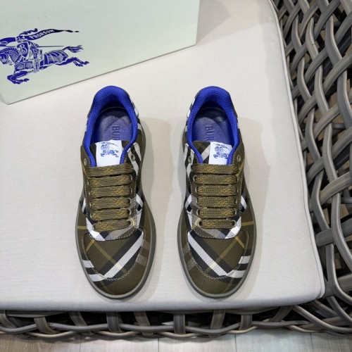 Burberry Men Shoes Fashion Sneakers Luxury Brand Vintage Cotton Sneaker with Original Box Whatsapp【+1-3239614486】