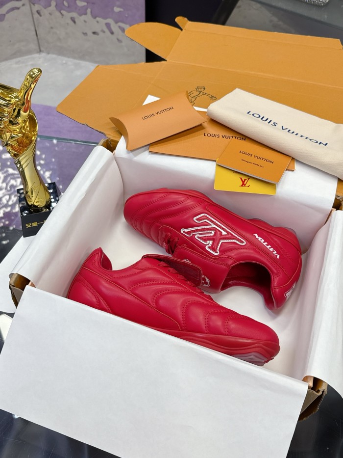 Louis Vuitton Mens Womens Unisex Shoes Fashion Sneakers Design Luxury Brand 1AHDPS LV Footprint Soccer Sneaker with Original Box Whatsapp 【+1-3239614486】